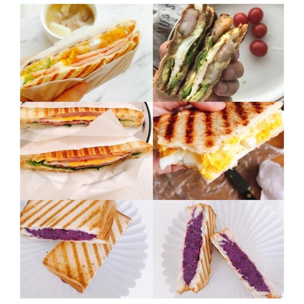 Non-Stick Panini Maker Flat Bottom Frying Pan Stovetop Press Sandwich Maker  Camping/Outdoors
