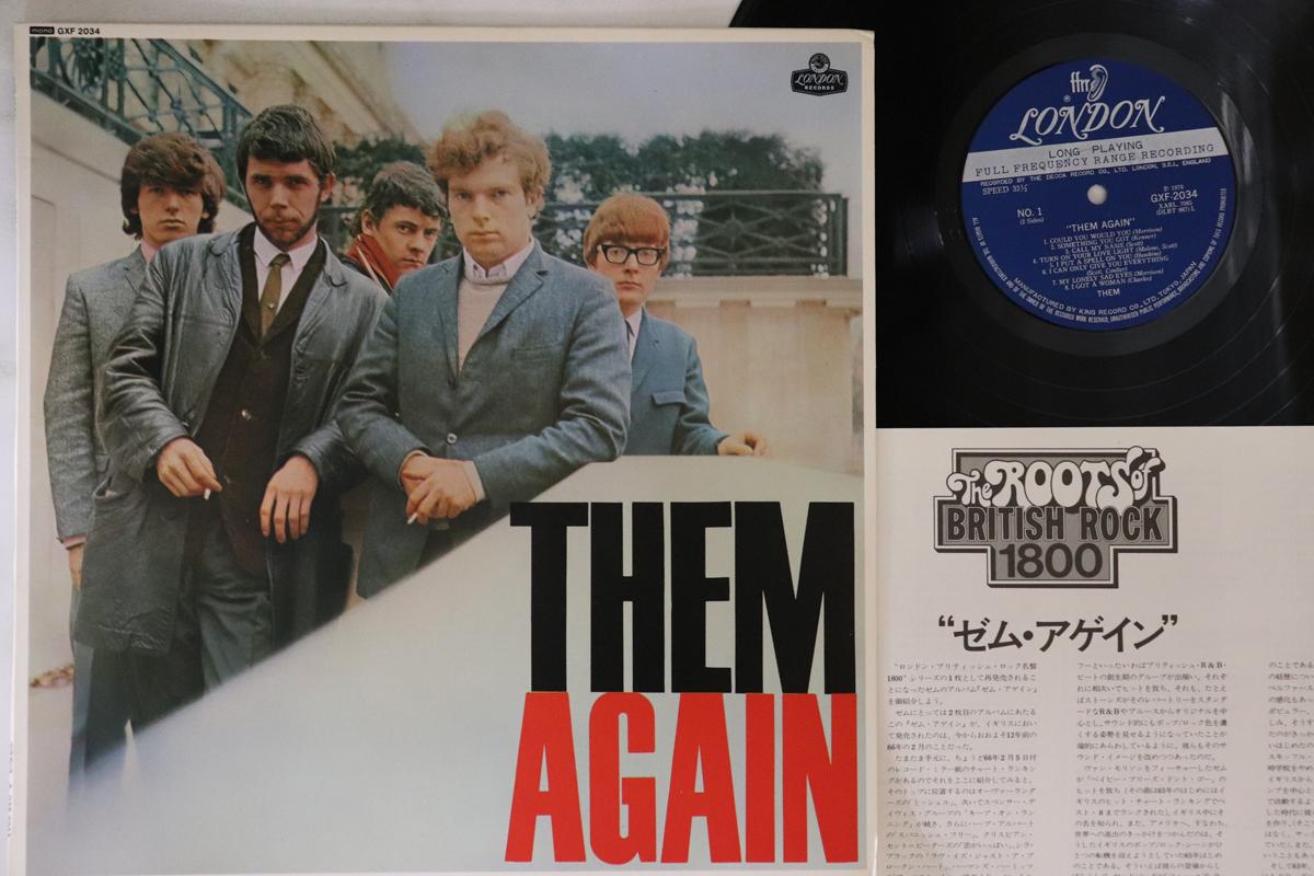 

LP Record THEM Again GXF2034 DECCA 1978 Japan Rock Used