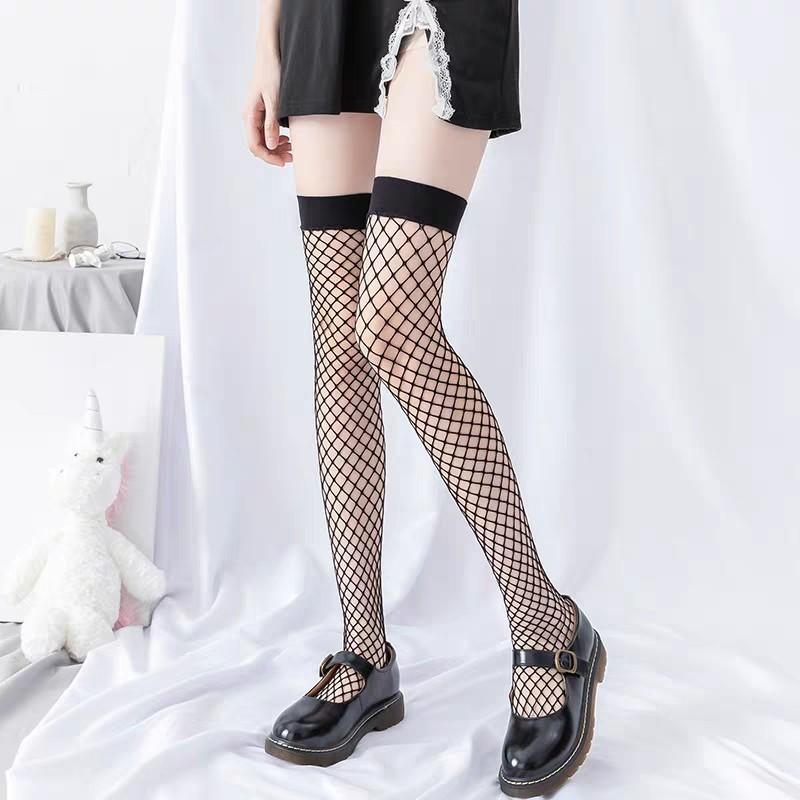 Sexy Stocking Non-Slip Sexy Lingerie Stocking Transparent Fishnet Stocking For Women Tight Fishnet Charming Black Pantyhose