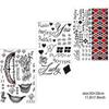 Large-size Tattoos For Suicide Squad Joker Harley Quinn, 5 Sheets Temporary Tattoos Stickers For Harley Quinn Joker Perfect For Halloween Cosplay Cost