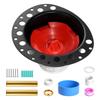 PVC Freestanding Tub Drain Kit, 2 Brass Tail Pipes, Bathtub Drain Rough-in Kit, with PVC Adapter of Tailpiece