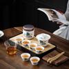 Yuzhuxun Chinese Ceramic Travel Tea Set