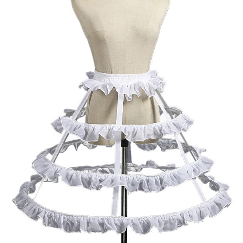 Petticoat Cage Crinoline Half Slips Wedding Accessories 2/3/4/5 Hoops 50s Vintage Short / Long Underskirt for Women