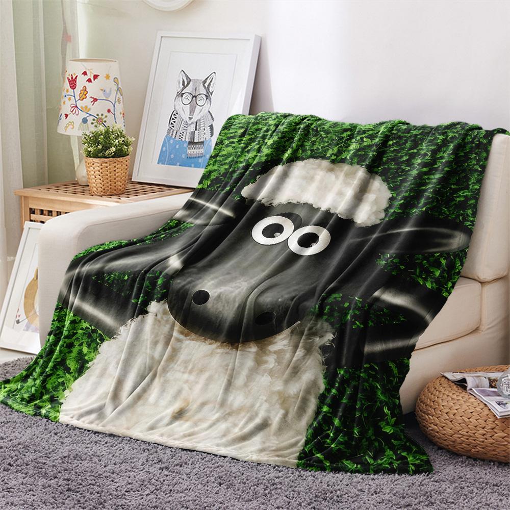 Shaun the Sheep2 Flannel Blanket, High Quality Comfortable for All Seasons, Home Decor, Warmth and Comfort