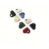 10-Pack Heart-Shaped Faux Leather Cable Straps, Multi-Color Headphone & Headset Cable Organizer, Cable Management Clips, Unisex Cable Fixator Se
