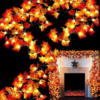 Dekorativní světlo podzimní javorový list (3 m, 16 LED) Diwali Dekorační světlo, Vánoční světlo