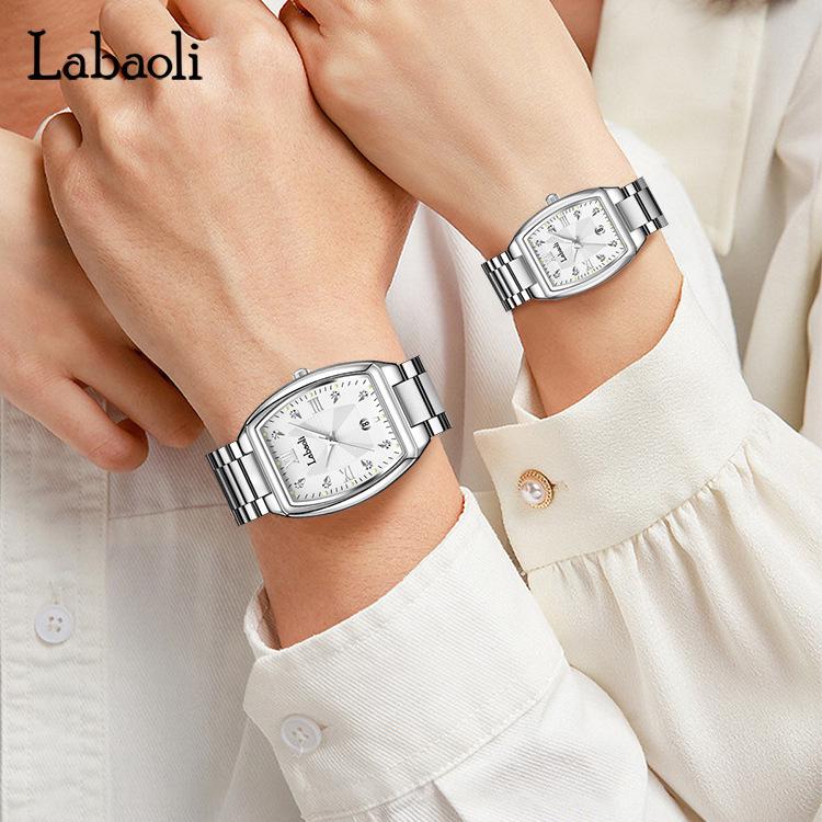 La Baoli Couples Stainless Steel Quartz Wristwatch LA531 - Waterproof and Trending Design
