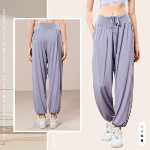 Guooolex Yoga Pants, Jogger Pants, Sweat-Wicking, Quick-Drying, Training Pants, Running Pants, Sarouel Pants, Sportswear, Yoga Wear, Loose Fit, CK0180