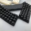 Beading Fake Collar Women Elegant Diamond Detachable Collars for Women False Shawl Shoulder Wrap Lapel False Collars Woman Tie