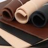 4mm Thickened Sturdy Vegetable-tanned Genuine Cowhide Leather Material, Natural Brown and Black, for Handmade DIY Leather Projec