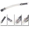Racing Fuel Filler Jugs Hose 14Inch Transparent PVC Gas Can Hose with Hose Bender Racing Fuel Filler Hose