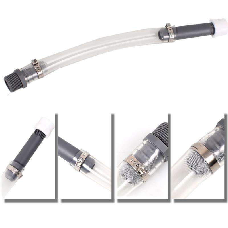 Racing Fuel Filler Jugs Hose 14Inch Transparent PVC Gas Can Hose with Hose Bender Racing Fuel Filler Hose