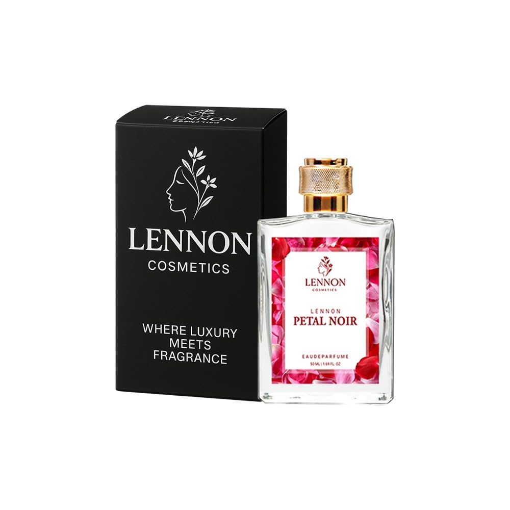 Petal Noir Eau de Perfume – Long Lasting Floral Fragrance for Women, Elegant Rose Scent, Premium Perfume Spray 50ml (Pack Of 1)