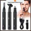 3in1 Electric Ear Nose Hair Trimmer For Men USB Charging Portable Nose Hair Trimmer For Men Women Ear Nose Eyebrow Facial Hair
