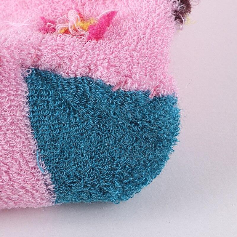 Kinder Säuglingssocken rutschfeste Bodensocken Kleinkind Mädchen Jungen Schuhe Socken Baumwolle Stricken Weiche Sohlen Babysocken