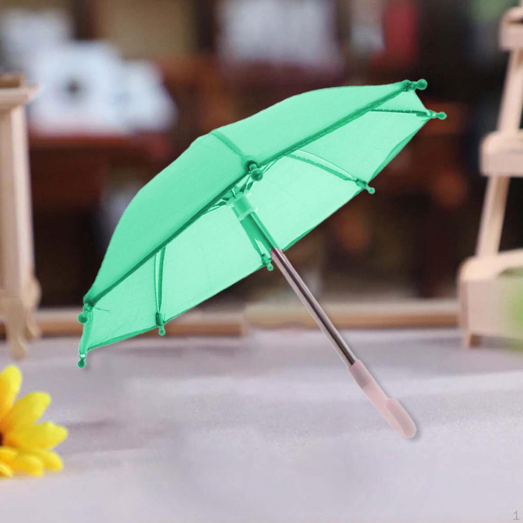 Dollhouse Miniature Umbrella Cute Parasol Decor Decorative Kids Children Toy Sunny Rainy