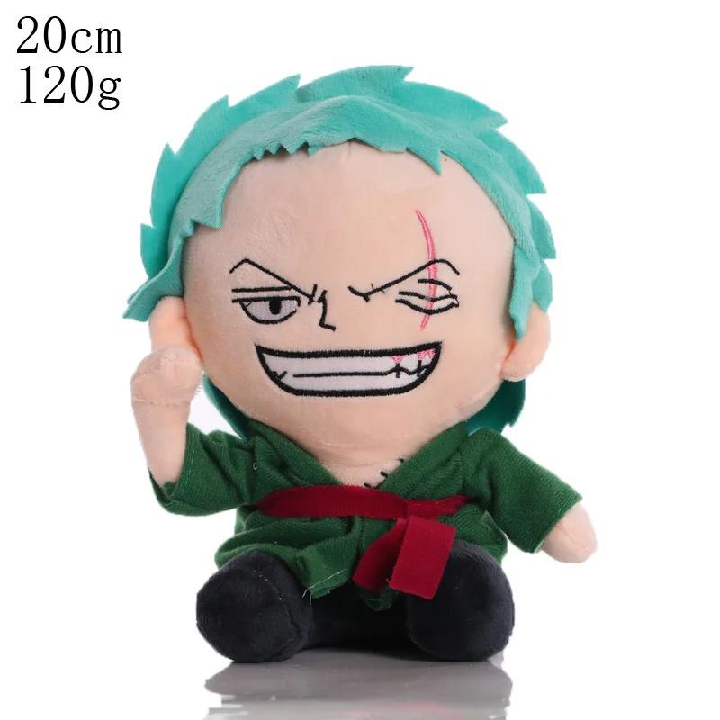 *Hot  Anime 25Cm Onepiece Plush Toys Cartoon Figure Luffy Chopper Ace Roronoa Zoro Cute Stuffed Doll  Xmas  Birthday