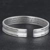 Engraved Cuff Bracelet Vintage Silver-Tone Alloy Wrist Bangle with Open Slip-On Design for Everyday Outfits and Casual Simple Gifting