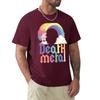 Lustiges Death Metal Einhorn Niedlich Rockmusik Band Liebhaber T-Shirt Übergröße Tops Vintage T-Shirt Männer 2025 Neues Modell