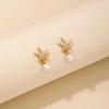 2024 Starfish Pearl Earrings: European & American Niche Jewelry