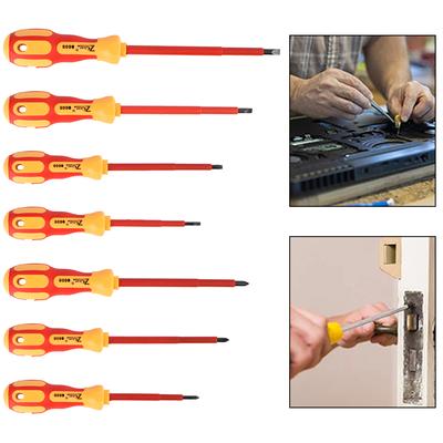 Portable Electrician Tools Multifunctional 7Pcs/Set Insulated Screwdriver Set With Case Magnetic 1000V Daily Use Car Repair Tool
