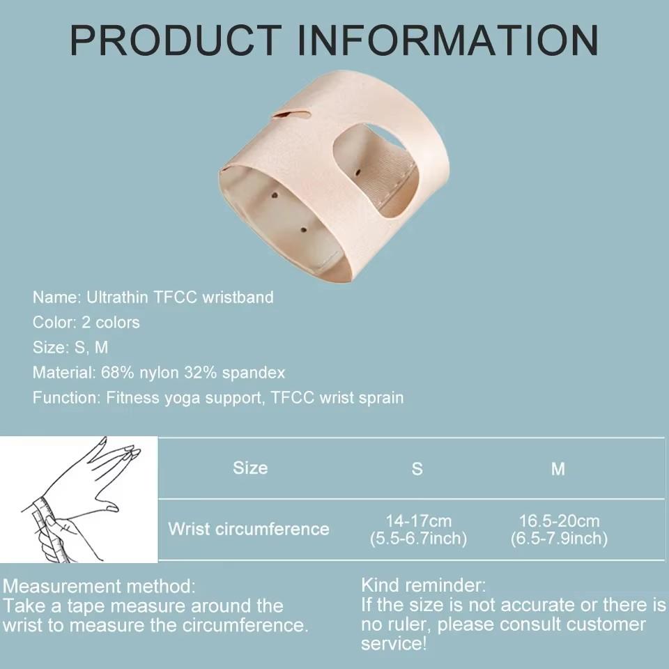 Loogdeel 1Pcs TFCC Tear Injury Brace Wrist Support Band for Training Yoga Sports Safety Hand Protection