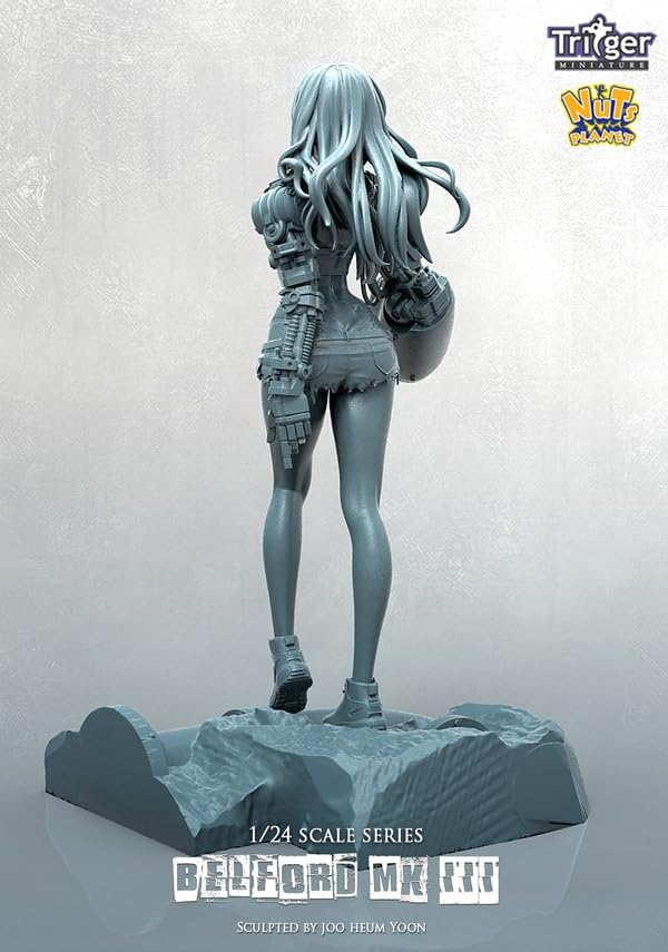 Nuts Planet Cyborg Girl with Gorilla Arm Belford MKIII Resin Kit T75035 1/24 (75mm) (Human)