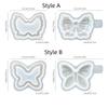 Bowknot Shape Silicone Candle Cup Mold Soft Soap Mould Butterfly Storage Box Mold  Plaster Craft