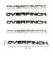 Car ABS Chrome Decals Sticker For Landrover Rangerover Overfinch I322 Discovery Hood Trunk Letters Logo Emblem Badge Sticker