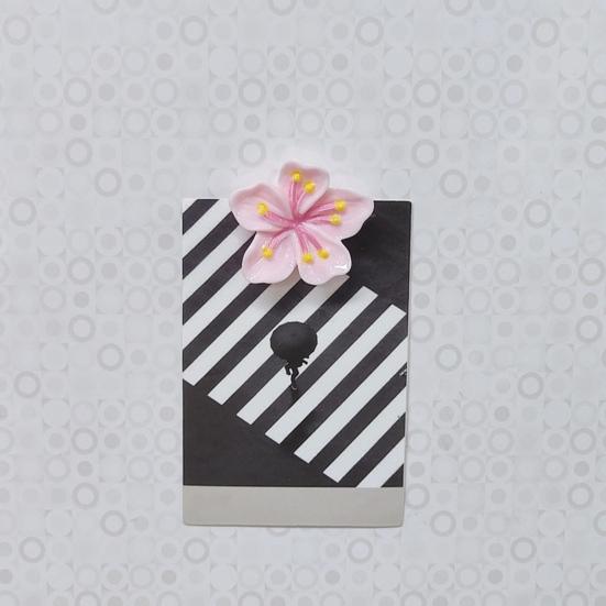 20Pcs Pink Cherry Blossom Refrigerator Magnet Photo Notes Holder Home Office Kitchen Whiteboard Locker Fridge Peach Flower Magnetic Decoration