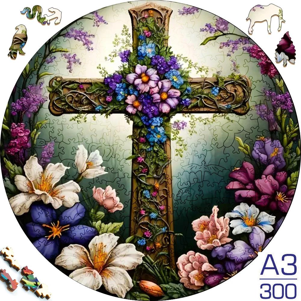Non-Toxic Moon A3/A4/A5 Size Wood Jigsaw Puzzle With For Adults Children Not Common Shape A Gifts For Parent-Child Games And Family Fu