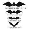 Halloween Netopýři Samolepky Lepicí PVC Samolepka Realistická Létající Netopýr Samolepka Nástěnné Samolepky Na Okno Zeď Halloween Dekorace