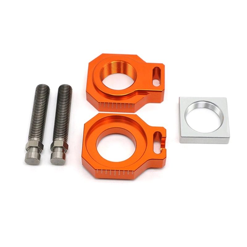 

Upgraded Axle Block Chain Adjuster Motorcycles Rear Axle Block Chain Adjuster Easy Installation for 125-450SX/SXF/XCF