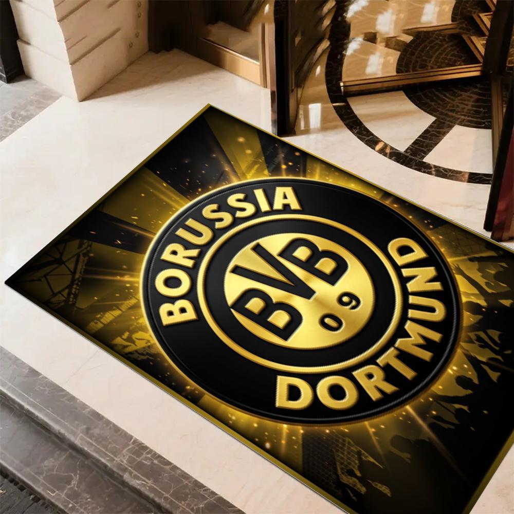 Bvb Borussia Dortmund Football Club Area Rug Design For Balcony Dining Room Playrooms Kitchen Antislip Carpet Decorate Offices