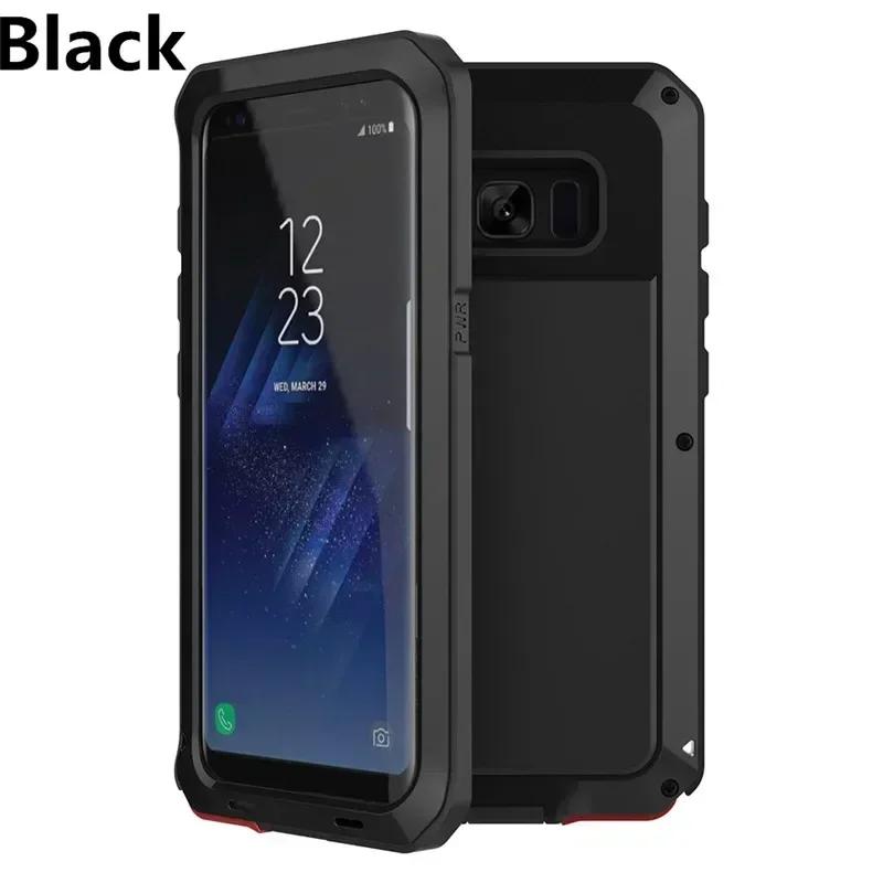 

Для Samsung Galaxy S24 S23 S22 S21 Ultra S10 S20 Plus Note 20 10 Luxury Armor Metal Heavy Duty Protection Case Протиударний чохол S8 Plus (No Glass)