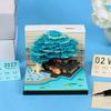 Time Piece Calendar 2027 Desk Calendar With Led Light 3D Tear-Away Calendar Paper Carving Art Memo Pad Notepad Desktop Decor