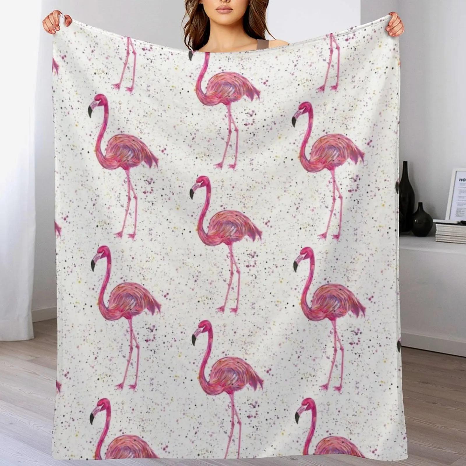 

Lola the Flamingo Throw Blanket Wrinkle Resistant Lightweight Blanket 102x76cm(40x30in)