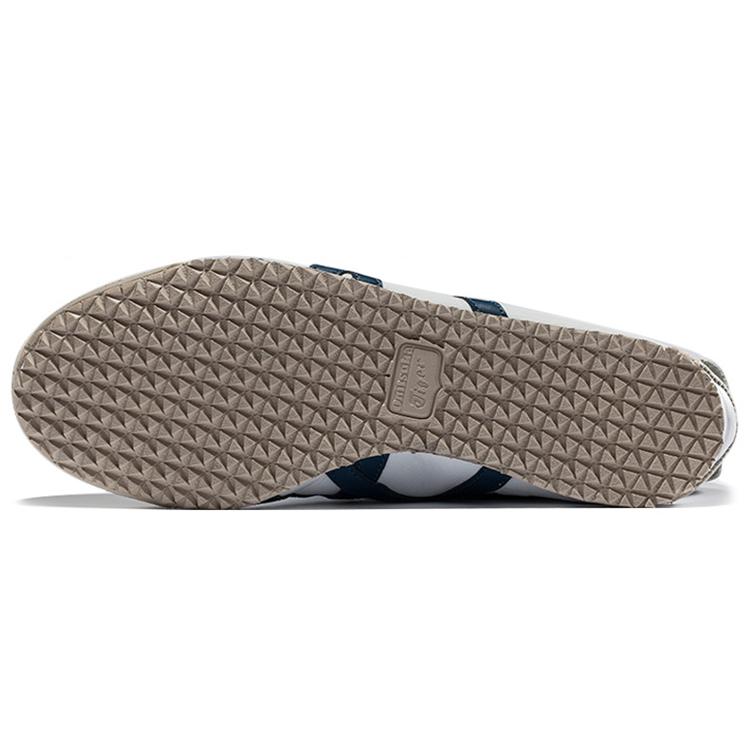 Onitsuka Tiger MEXICO 66 Leather Lightweight Low top Casual Shoes Unisex White Blue D4J2L-0158