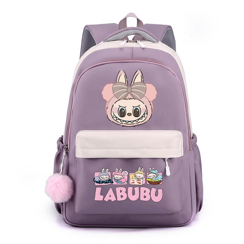 Cute Cartoon Printed Backpack Student Kid Schoolbag Women Large Capacity Waterproof Bookbag Kid Birthday Gift Travel Bag