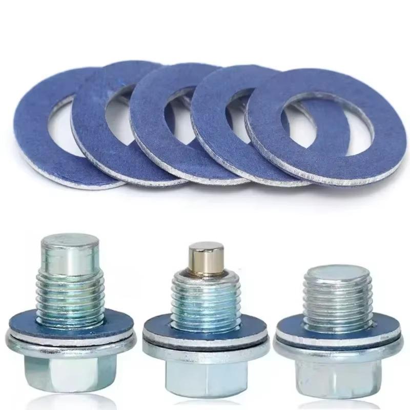 1/30Pcs Oil Drain Plug Gaskets Seal Washer Oil Pan Ring Oil Drain Plug Gaskets for Toyota Camry Corolla Auto Parts # 90430-12031