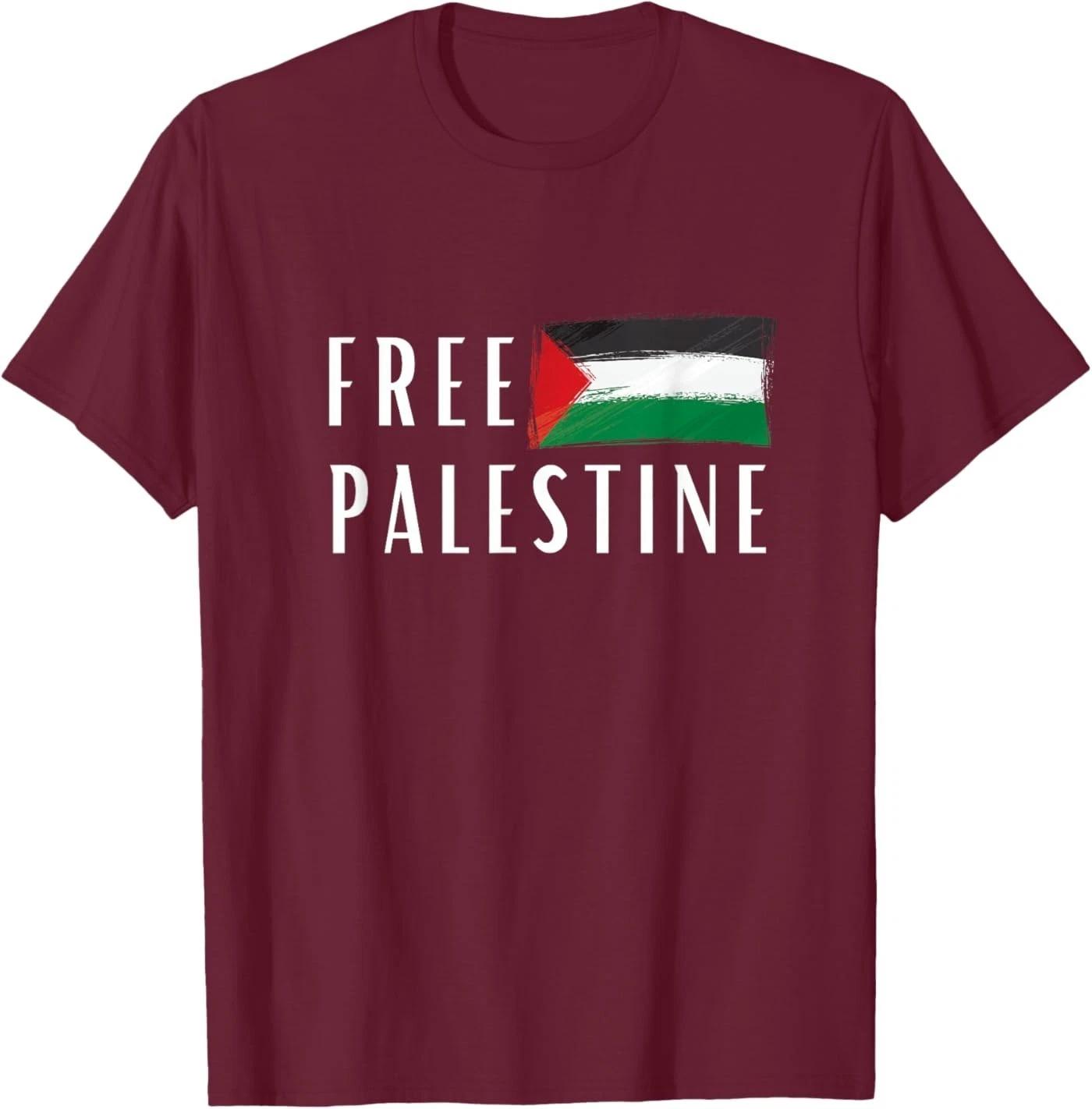 Free Palestine Support Palestine Freedom Flag Free Gaza T-Shirt S