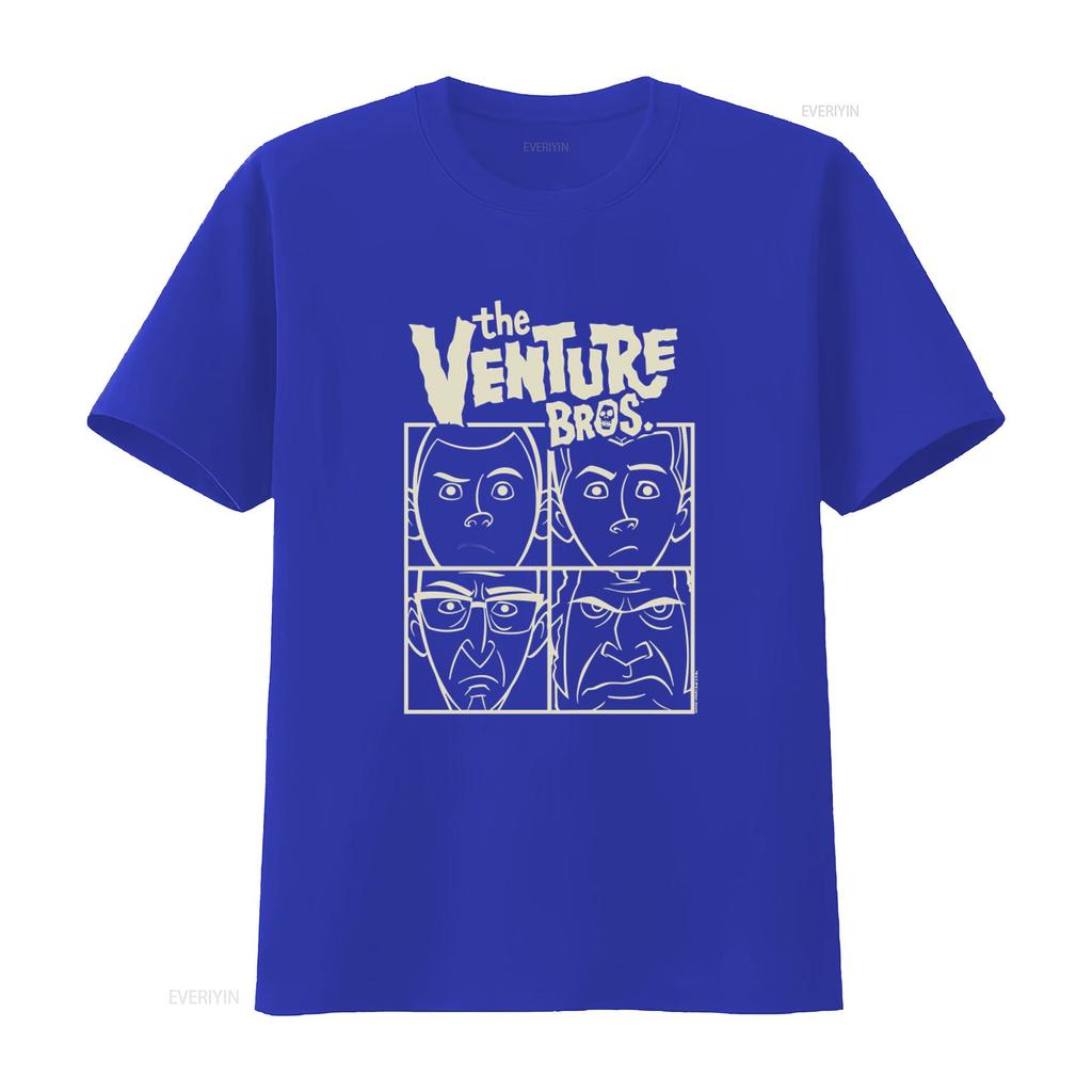 The Venture Bros Adult T Shirt Cartoon Print Retro Style vintage Washed Versatile Breathable Unisex graphic fashion Stretched