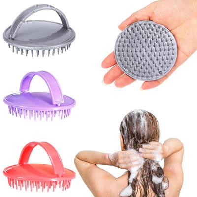 Finger Buckle Design Round Brush Needle Shampoo Brush Hair Root Itching Scalp Massage Comb Hair Supplies