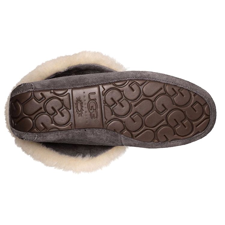 UGG Alena Bow Plush Warm Slip-On Flats Women Flats Blue Purple 1004806-NHT