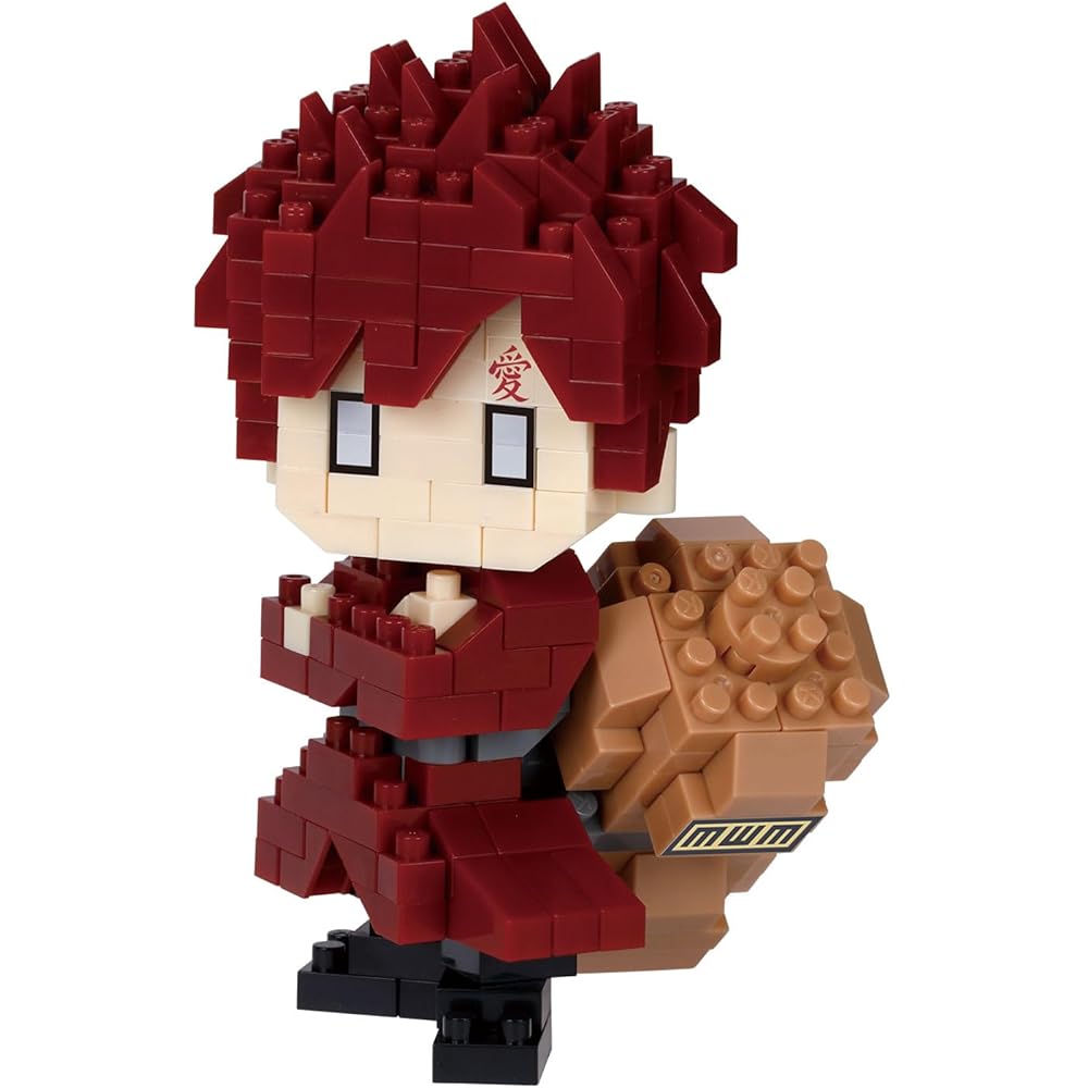 Kawada Nano Block Naruto Shippuden Gaara Building Set 3x10.5x18cm for Ages 12 and Up