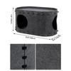 Cat Cave Bed 2-in-1 Foldable Cat Hideaway House Dual Layer Felt Lounge Pet Play Space for Indoor Cats