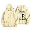 Women's Printed Round Neck Pullover Sweatshirt Hooded Drawstring Sweatshirt Top