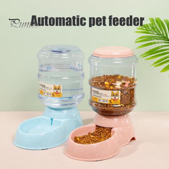 3.8L Automatic Pet Feeder Plastic Cat Water Fountain Large Capacity Pet Food Feeder Bowl Water Dispenser for Dogs Cats
