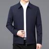 Hochwertige Herrenjacken, Lockere Revers-Oberbekleidung, Frühjahrs- und Herbstkleidung für Väter mittleren Alters, Zivilbeamten-Führungskräfte Jacken Oberteile