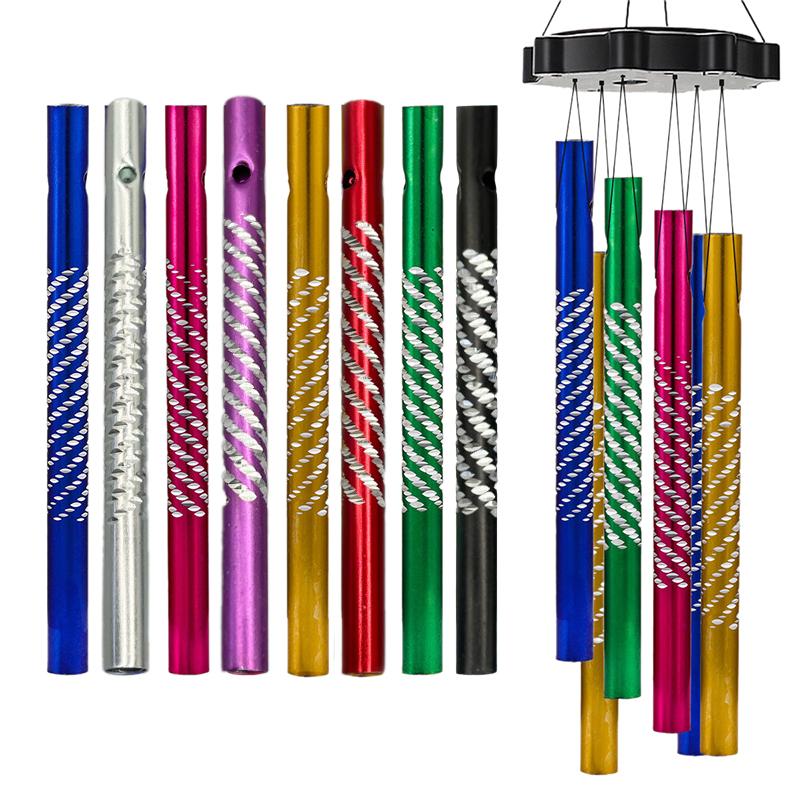 50 ks Hliníková trubka DIY Materiál pro větrnou zvonkohru Barevné hliníkové trubky pro vnitřní a venkovní dekoraci a řemesla Všestranné různé barvy